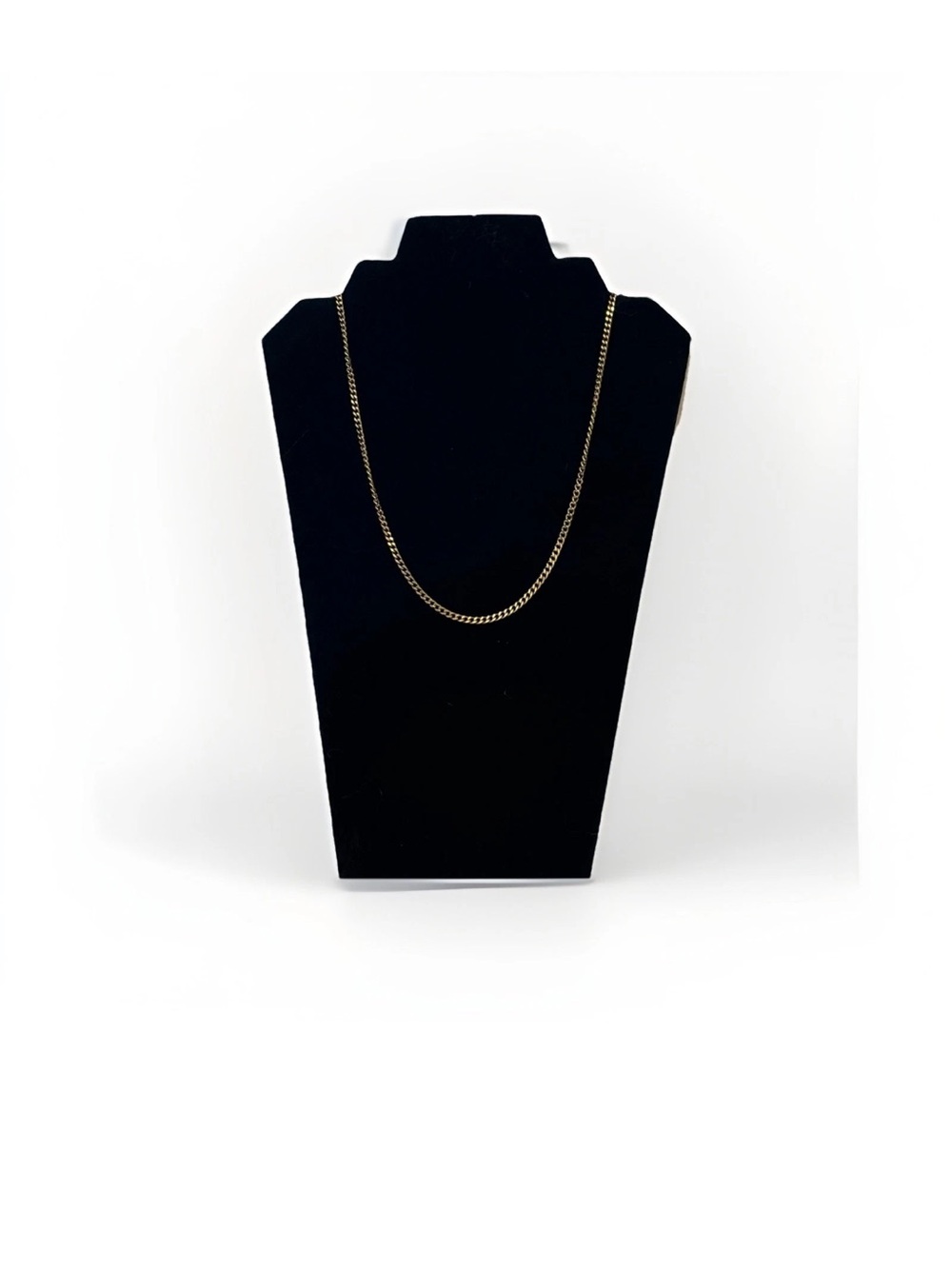 Chain Gold 18k Gold Plated Stainless Steel Curb Cuban 23 Inches. Minimalist.